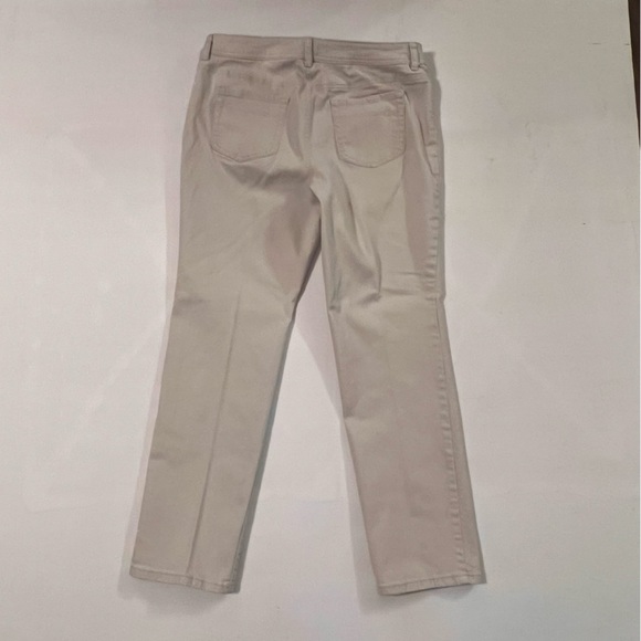 Chico’s khaki cream tan beige 5 pocket jean size 1.5 Short - Picture 2 of 5